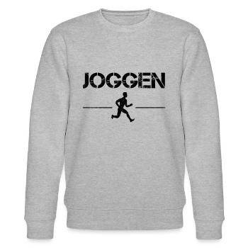 Joggen - Stanley/Stella Unisex Bio-Sweatshirt CHANGER  - Grau meliert - Vorne - Nik (191cm) & Marisol (170cm)