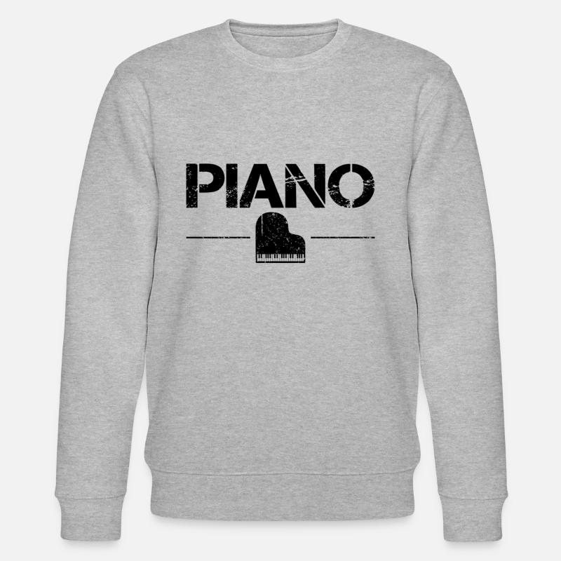 Klavier - Stanley/Stella Unisex Bio-Sweatshirt CHANGER  - Grau meliert
