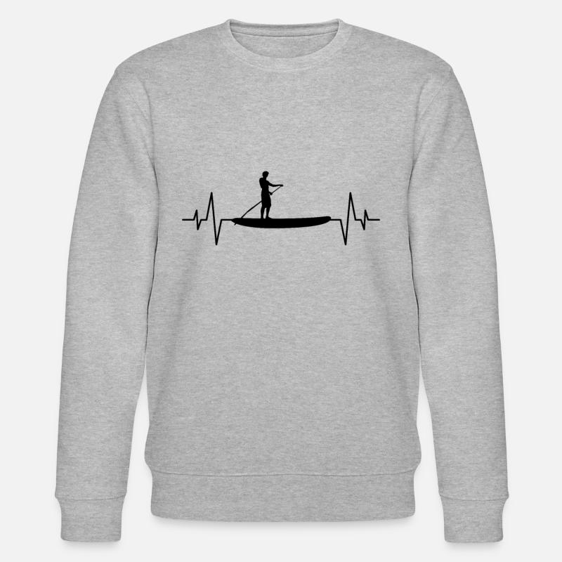 Rythme cardiaque de surf - Sweat bio CHANGER Stanley/Stella Unisexe - gris chiné