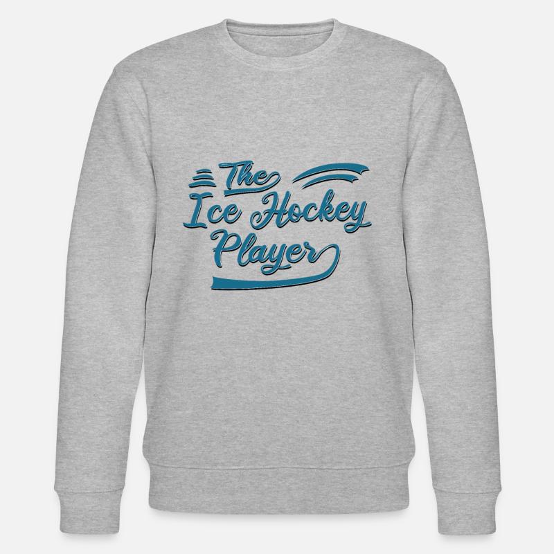 Der Eishockey Spieler - Stanley/Stella Unisex Bio-Sweatshirt CHANGER  - Grau meliert