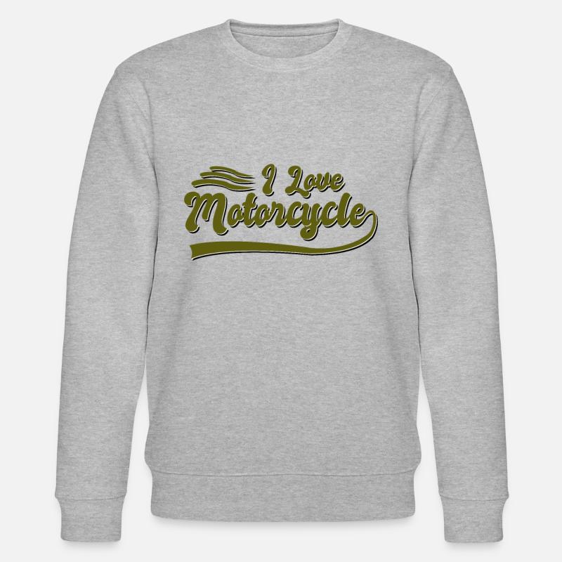 J’adore les motos - Sweat bio CHANGER Stanley/Stella Unisexe - gris chiné