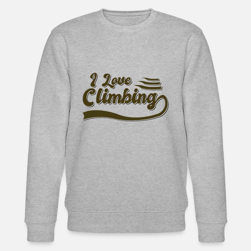 J’adore grimper - Sweat bio CHANGER Stanley/Stella Unisexe - gris chiné