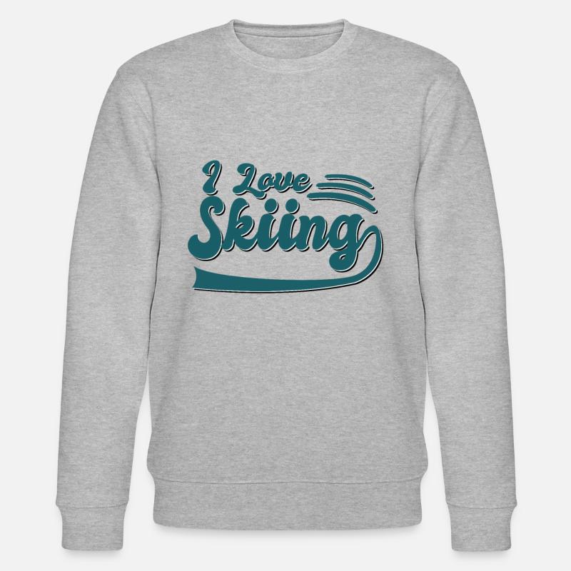 J’adore skier - Sweat bio CHANGER Stanley/Stella Unisexe - gris chiné