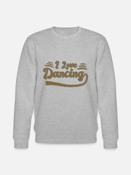 I love dancing - Stanley/Stella CHANGER Unisex Organic Sweatshirt - heather grey