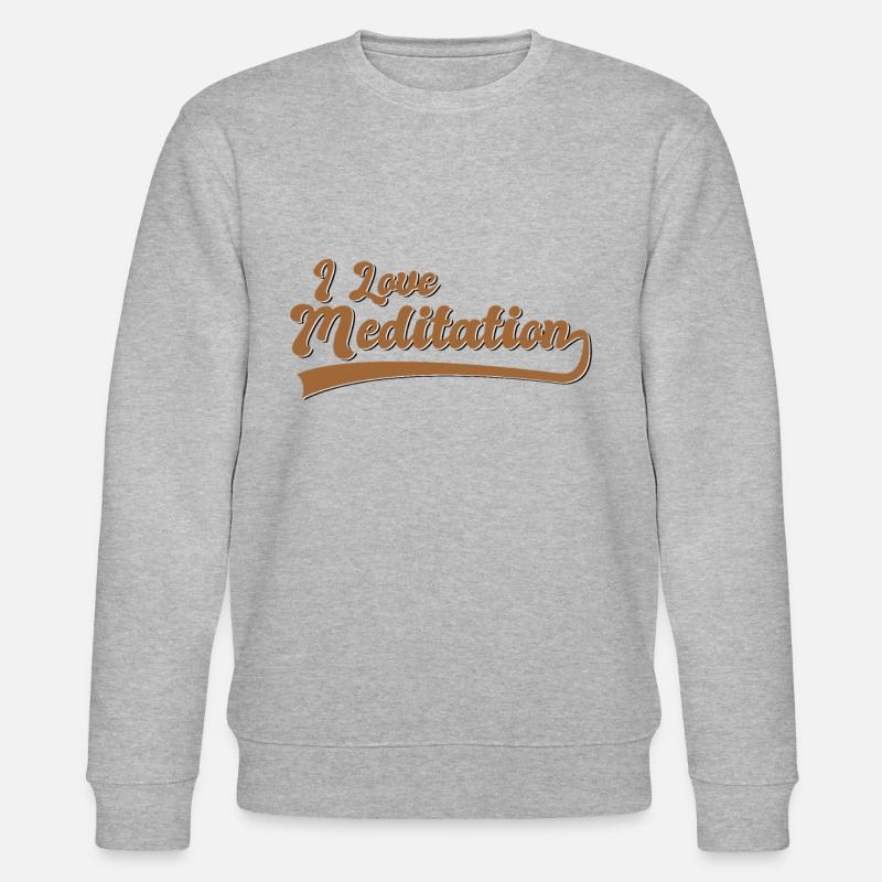 J’aime la méditation - Sweat bio CHANGER Stanley/Stella Unisexe - gris chiné