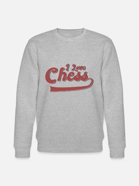 Ich liebe Schach - Stanley/Stella Unisex Bio-Sweatshirt CHANGER  - Grau meliert