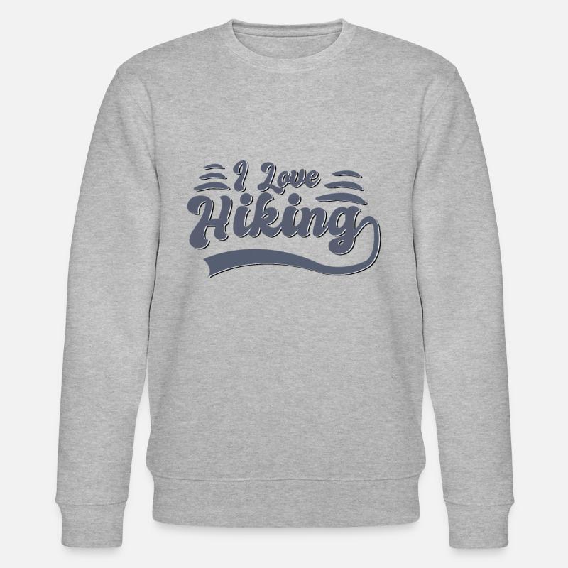 Ich liebe Wandern - Stanley/Stella Unisex Bio-Sweatshirt CHANGER  - Grau meliert
