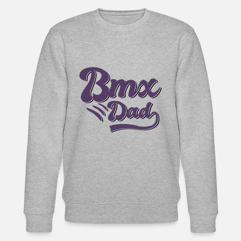 BMX Papa Geschenk - Stanley/Stella Unisex Bio-Sweatshirt CHANGER  - Grau meliert