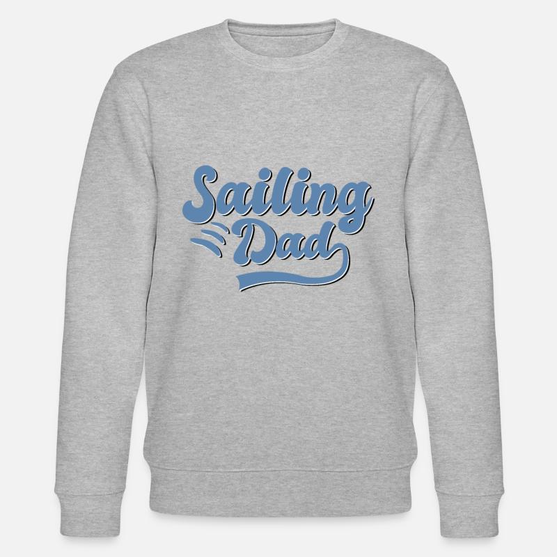 Sailing Dad - Stanley/Stella CHANGER Unisex Organic Sweatshirt - heather grey