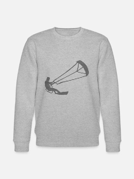 kite surfen - Stanley/Stella Unisex Bio-Sweatshirt CHANGER - Grau meliert