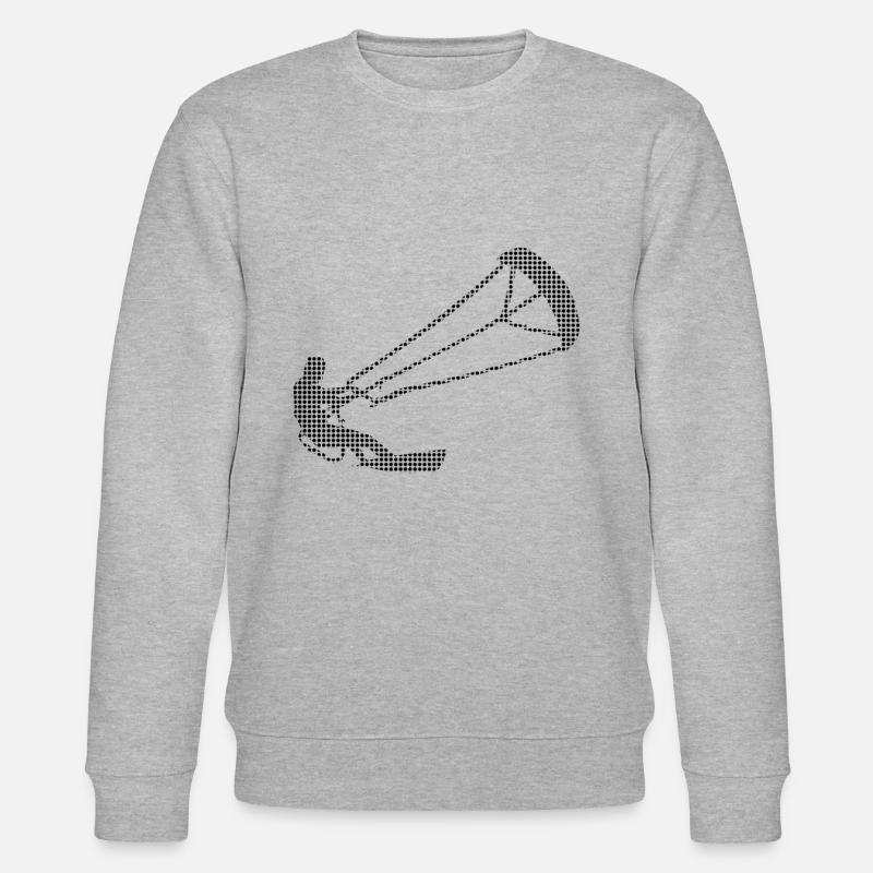 kite surfen - Stanley/Stella Unisex Bio-Sweatshirt CHANGER  - Grau meliert