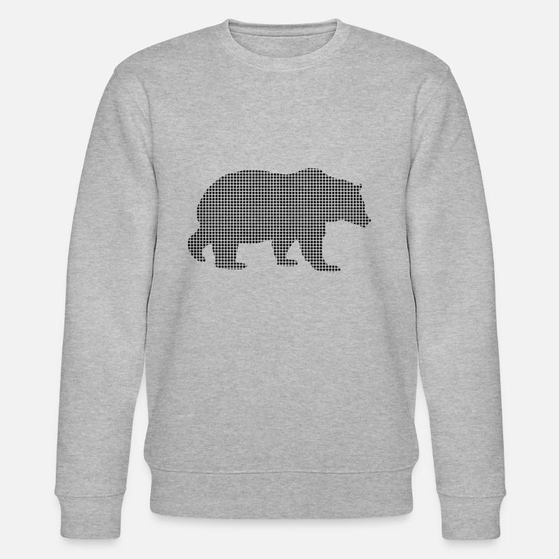 Ours - Sweat bio CHANGER Stanley/Stella Unisexe - gris chiné