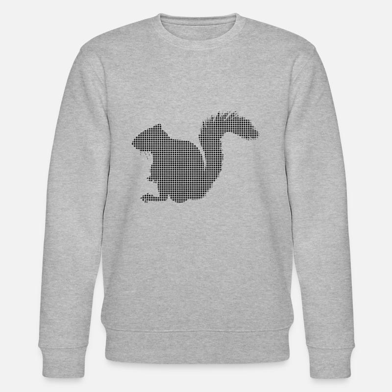 Eichhörnchen - Stanley/Stella Unisex Bio-Sweatshirt CHANGER  - Grau meliert