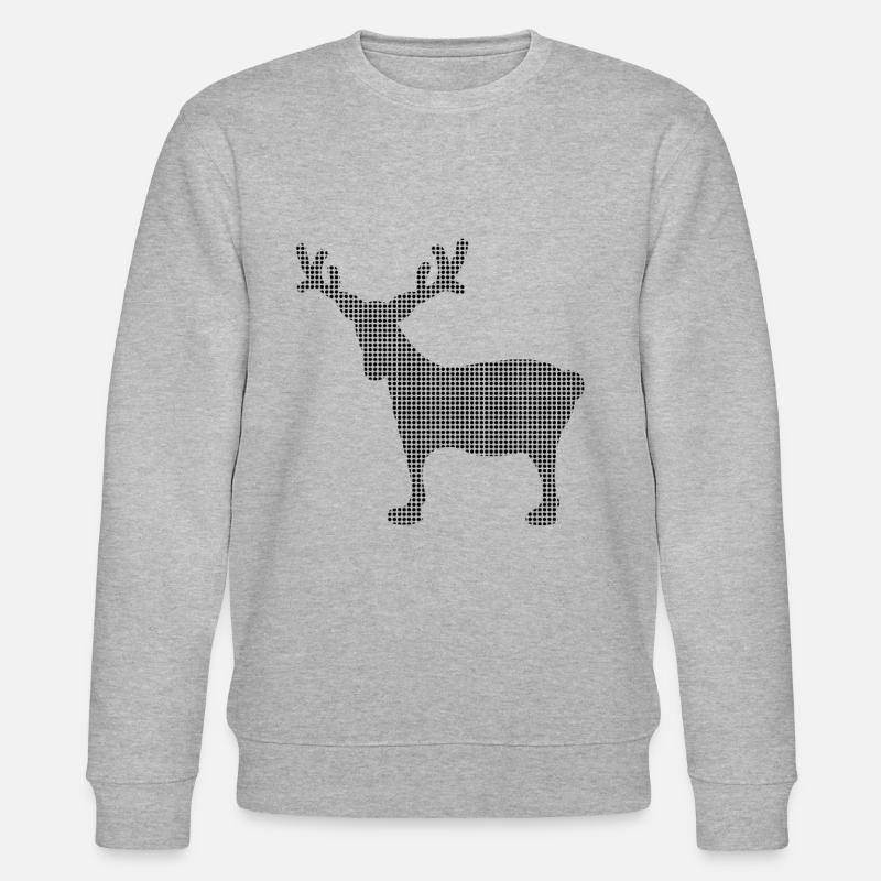 Elch - Stanley/Stella Unisex Bio-Sweatshirt CHANGER  - Grau meliert