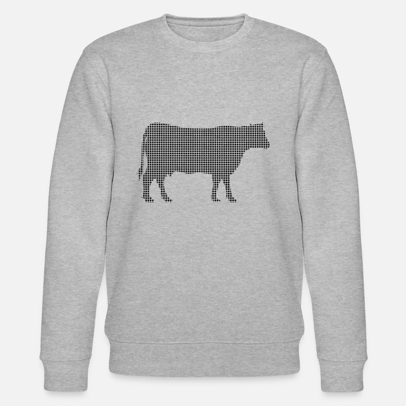 Kuh - Stanley/Stella Unisex Bio-Sweatshirt CHANGER  - Grau meliert