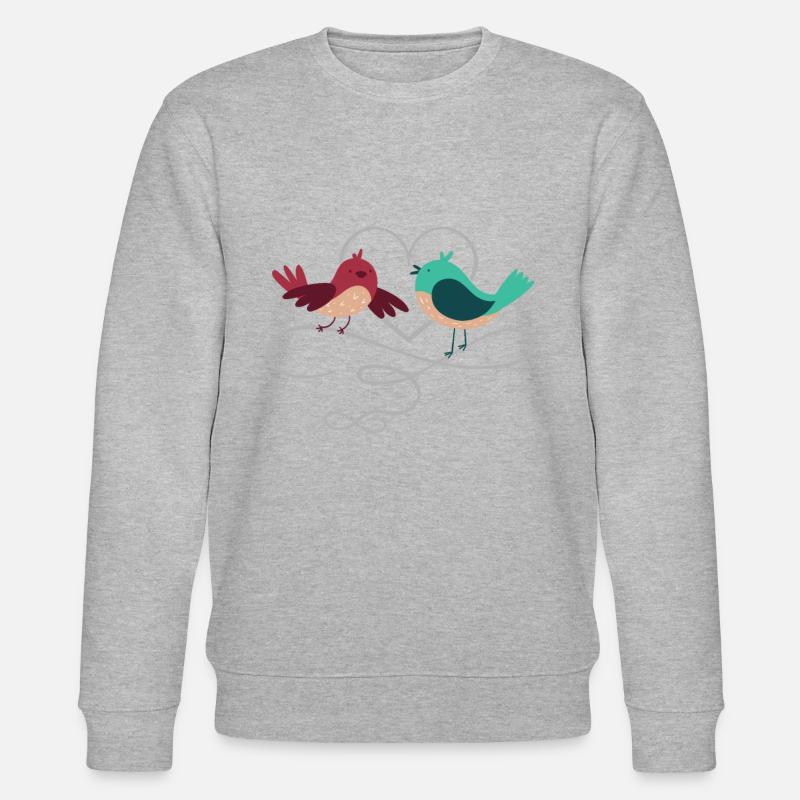 verliebtes Pärchen - Stanley/Stella Unisex Bio-Sweatshirt CHANGER  - Grau meliert