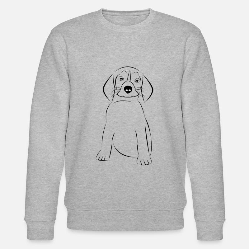 mignon chien animal de compagnie - Sweat bio CHANGER Stanley/Stella Unisexe - gris chiné