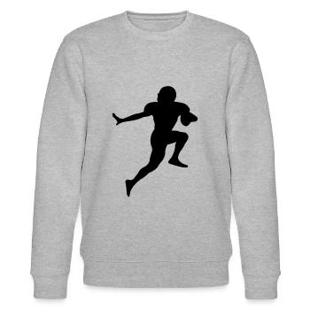 American Football - Stanley/Stella Unisex Bio-Sweatshirt CHANGER  - Grau meliert - Vorne - Nik (191cm) & Marisol (170cm)