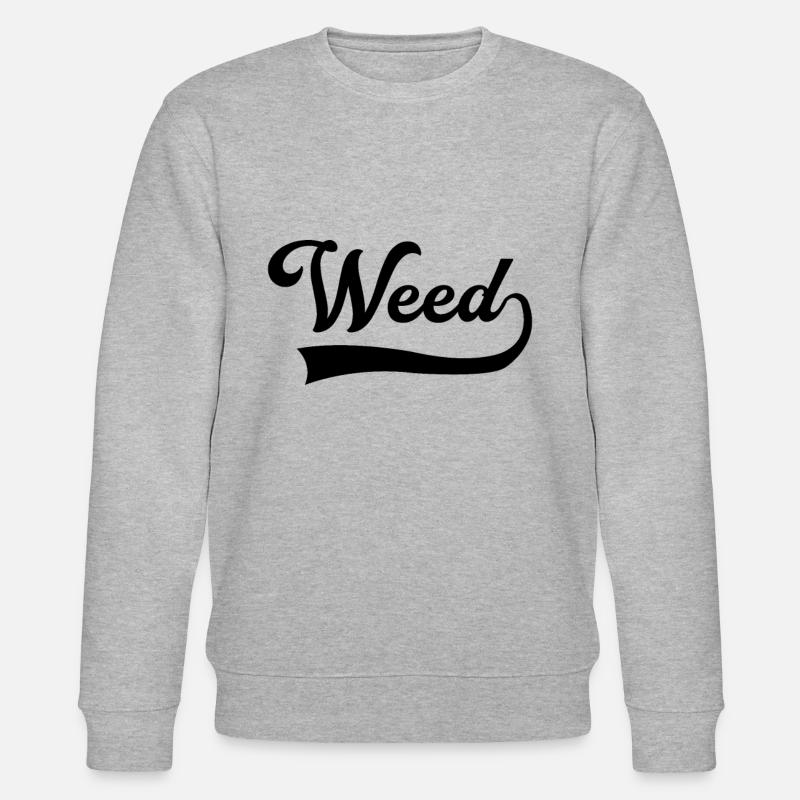 Weed Schriftzug - Stanley/Stella Unisex Bio-Sweatshirt CHANGER - Grau meliert