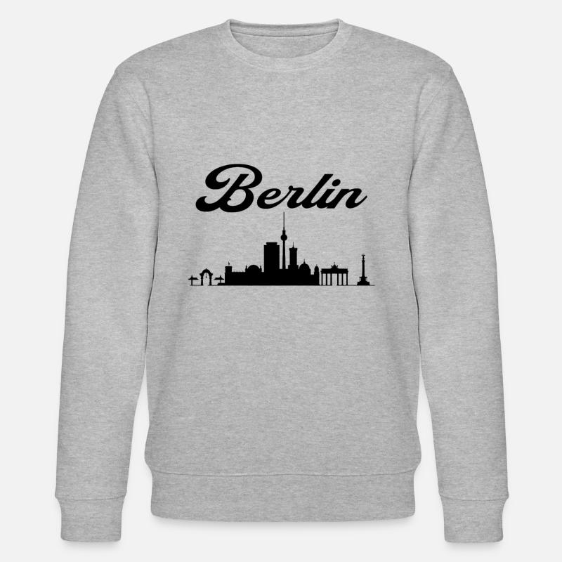 Berlin Stadt Skyline - Stanley/Stella Unisex Bio-Sweatshirt CHANGER  - Grau meliert