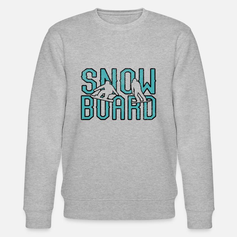 Planche à neige - Sweat bio CHANGER Stanley/Stella Unisexe - gris chiné