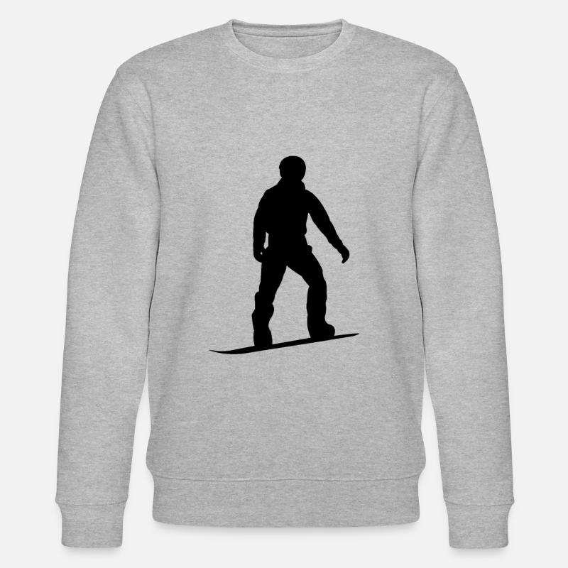 Silhouette de snowboard - Sweat bio CHANGER Stanley/Stella Unisexe - gris chiné