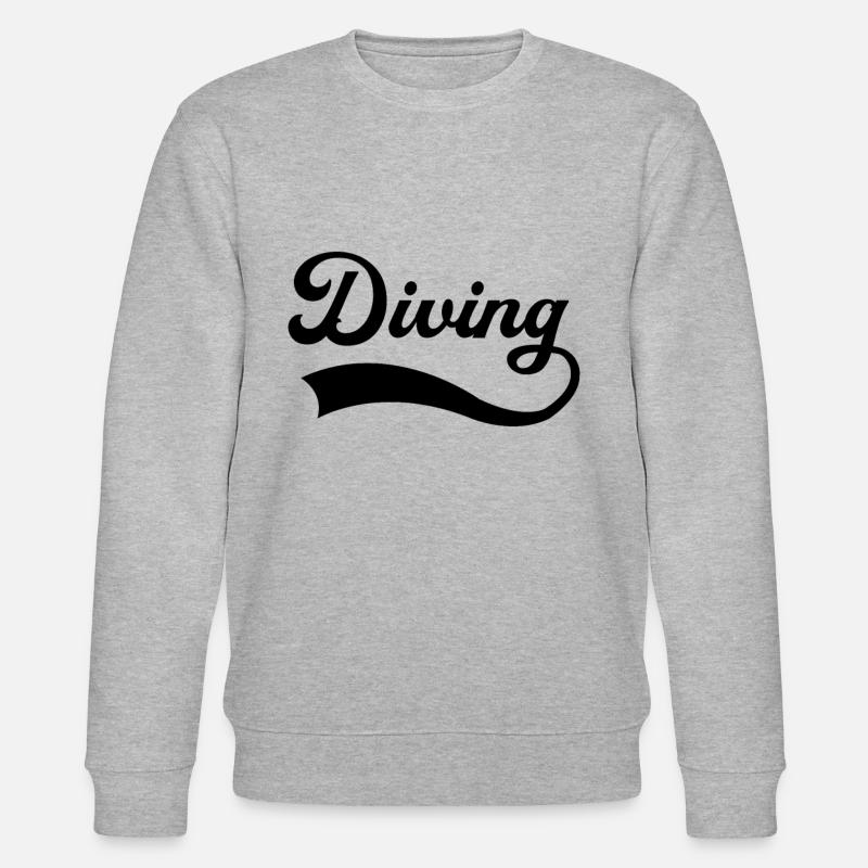Tauchen Schriftzug - Stanley/Stella Unisex Bio-Sweatshirt CHANGER  - Grau meliert