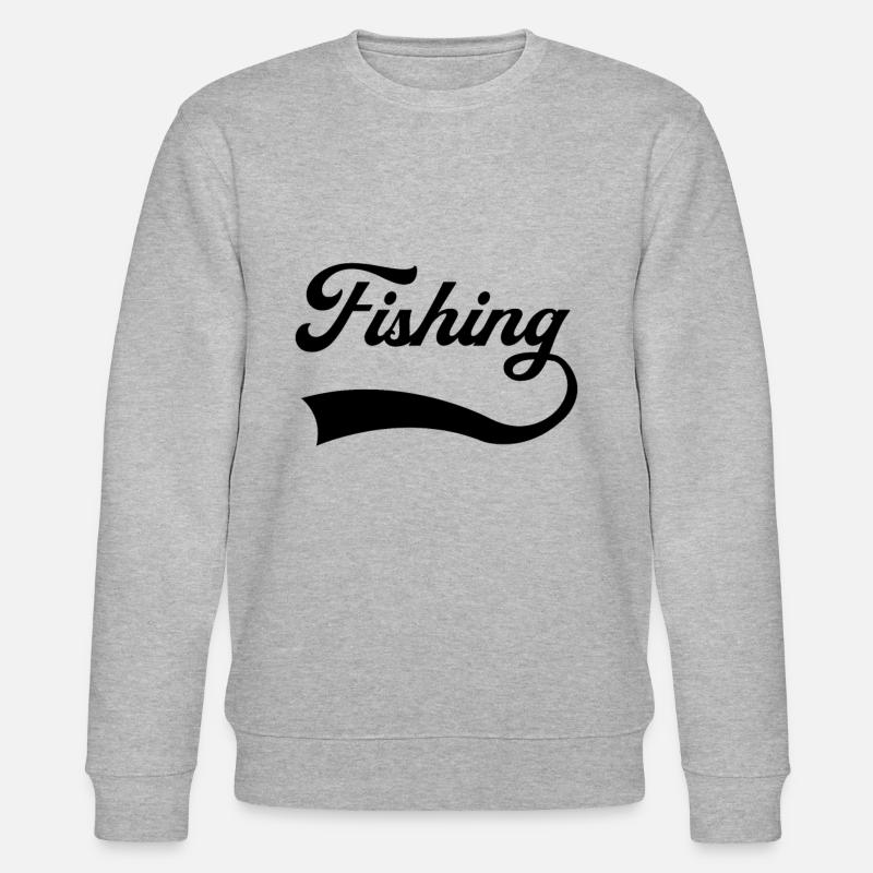 Lettrage de pêche - Sweat bio CHANGER Stanley/Stella Unisexe - gris chiné