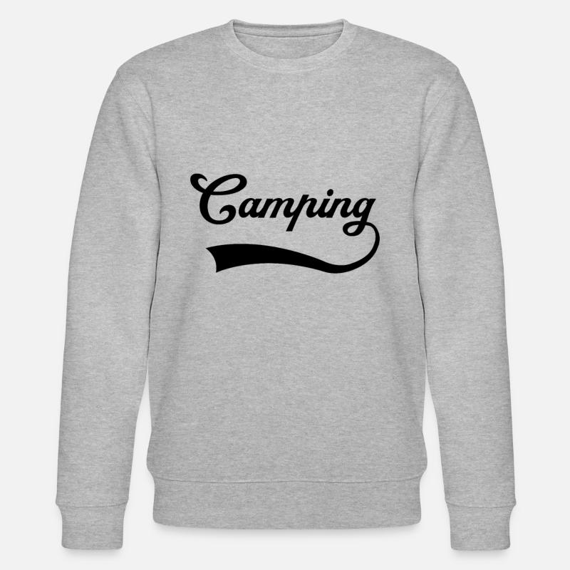 Camping Schriftzug - Stanley/Stella Unisex Bio-Sweatshirt CHANGER  - Grau meliert