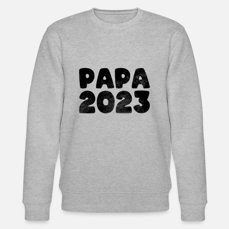 Papa 2023 - Stanley/Stella Unisex Bio-Sweatshirt CHANGER  - Grau meliert