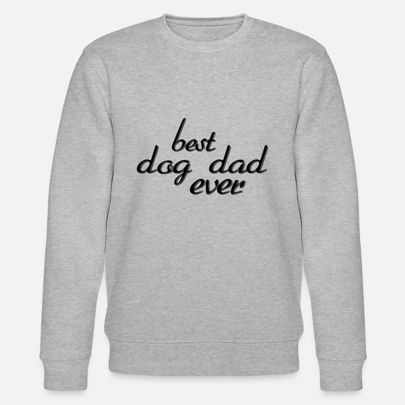 best dog dad ever - Stanley/Stella Unisex Bio-Sweatshirt CHANGER - Grau meliert