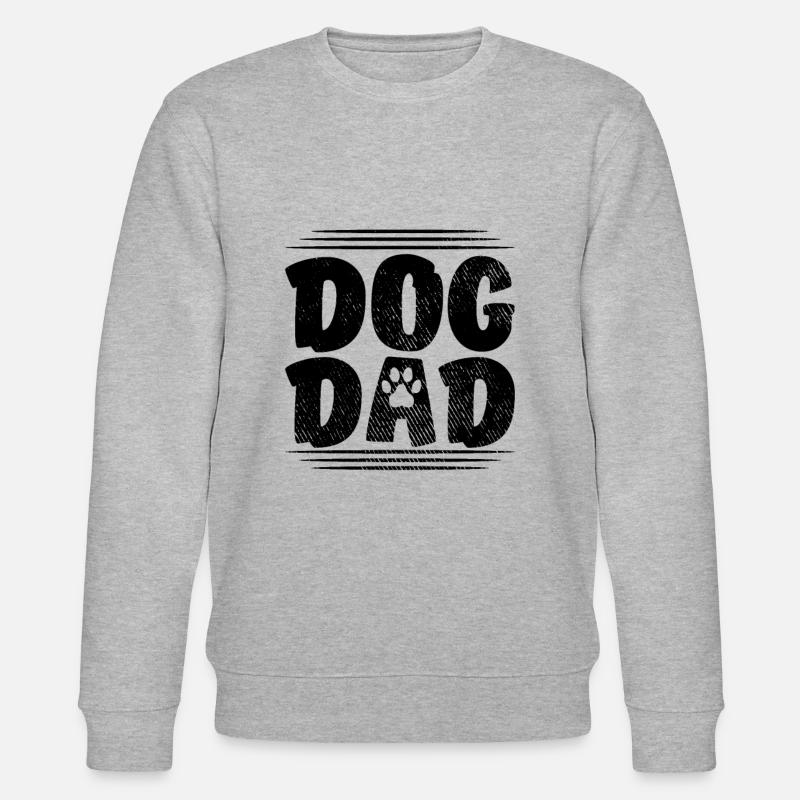 Hunde Papa - Stanley/Stella Unisex Bio-Sweatshirt CHANGER  - Grau meliert