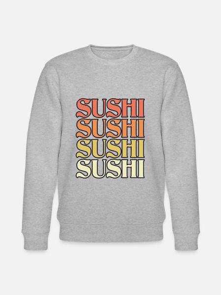 Sushi Rétro - Sweat bio CHANGER Stanley/Stella Unisexe - gris chiné
