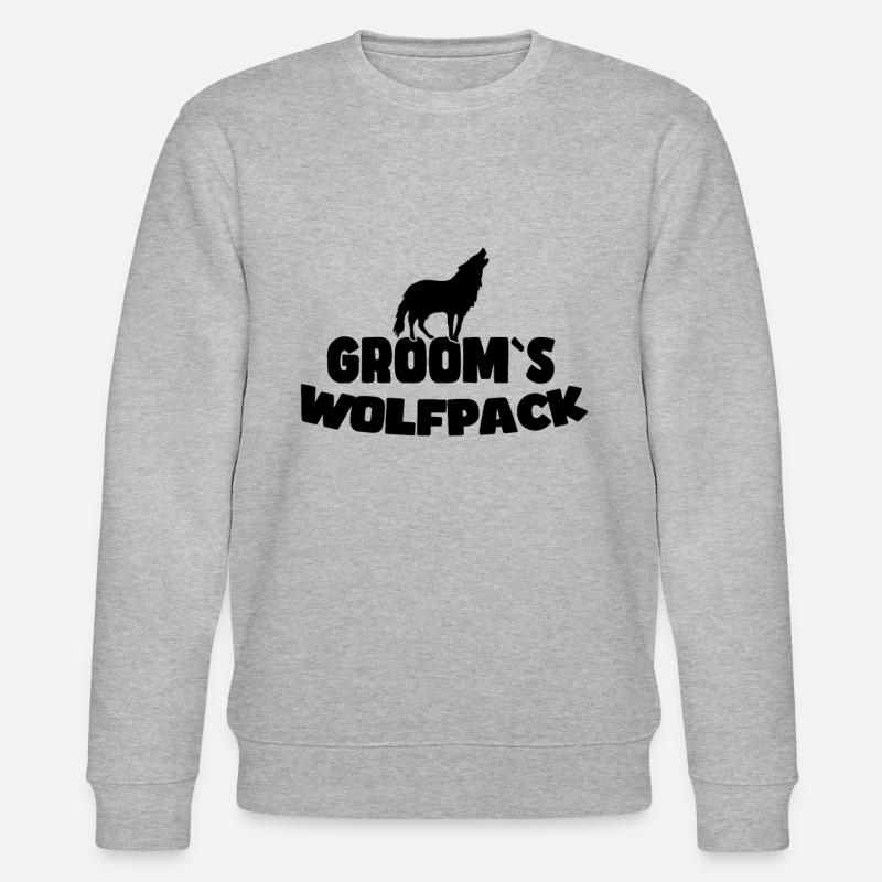 Meute de loups du marié - Sweat bio CHANGER Stanley/Stella Unisexe - gris chiné