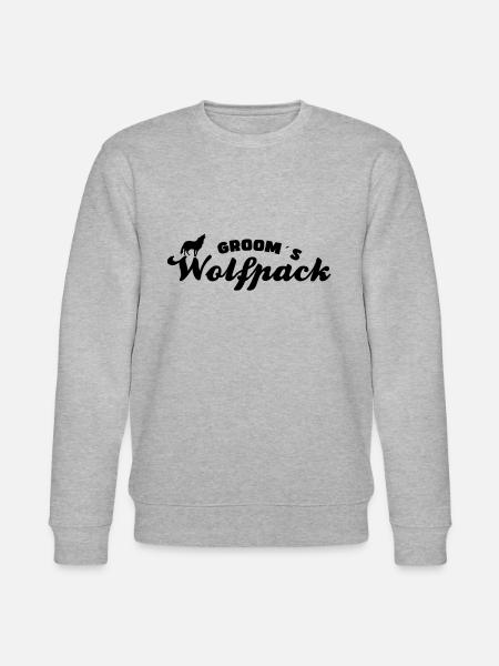 Bräutigam`s Wolfsrudel - Stanley/Stella Unisex Bio-Sweatshirt CHANGER  - Grau meliert
