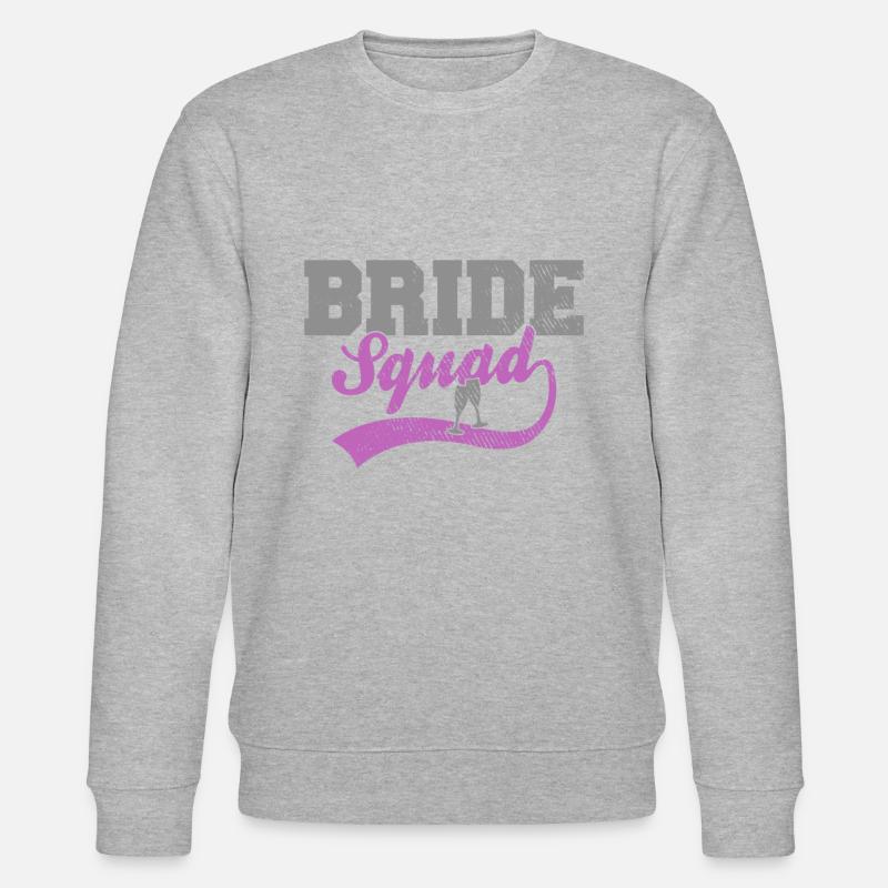 Bride Squad - Stanley/Stella Unisex Bio-Sweatshirt CHANGER  - Grau meliert
