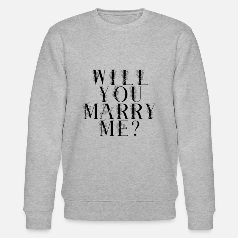 Heiraten Hochzeit Spruch - Stanley/Stella Unisex Bio-Sweatshirt CHANGER  - Grau meliert