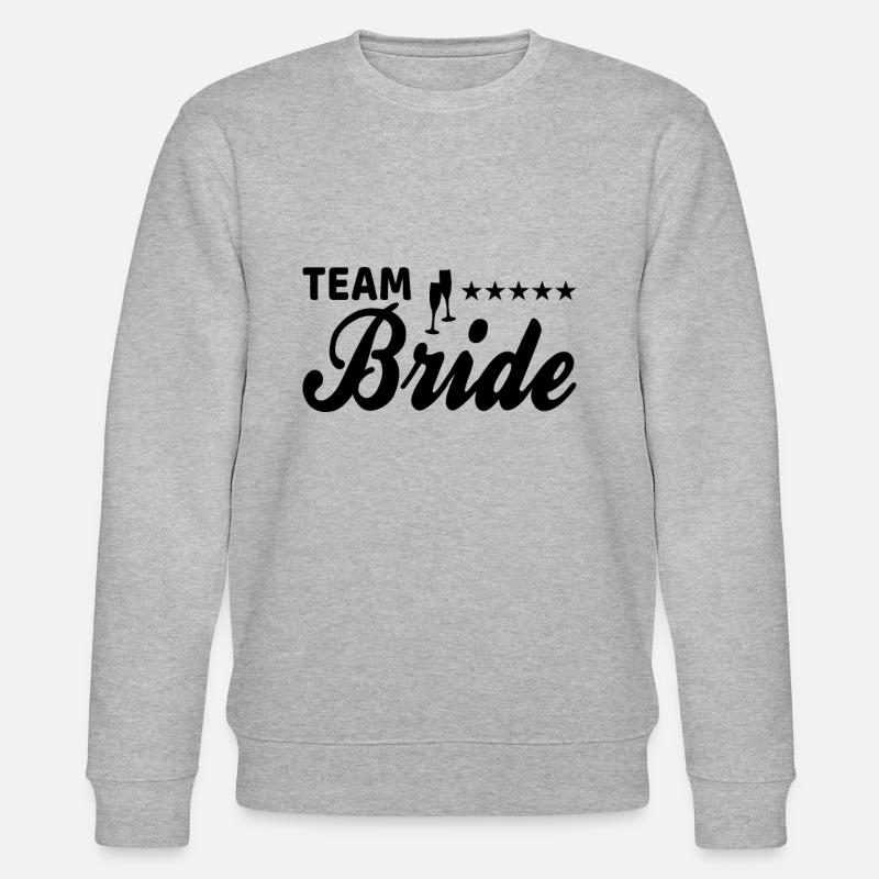 team bride Team Braut - Stanley/Stella Unisex Bio-Sweatshirt CHANGER  - Grau meliert