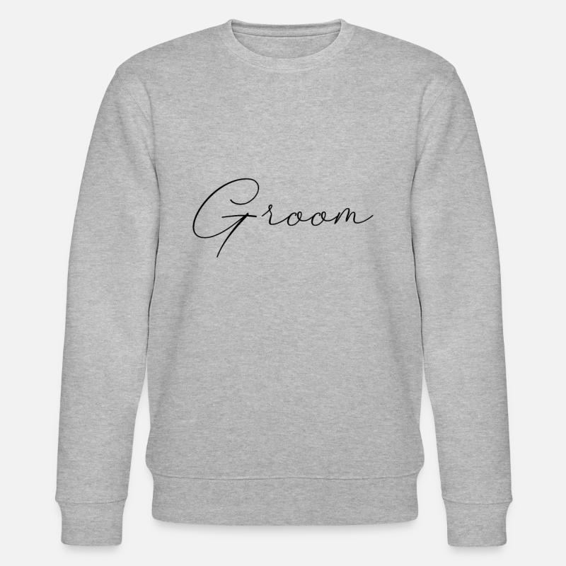 Lettrage du marié - Sweat bio CHANGER Stanley/Stella Unisexe - gris chiné