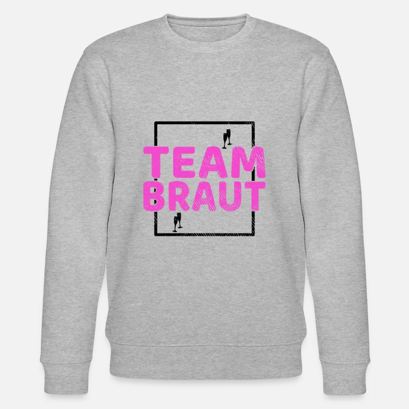 Team Braut - Stanley/Stella Unisex Bio-Sweatshirt CHANGER  - Grau meliert