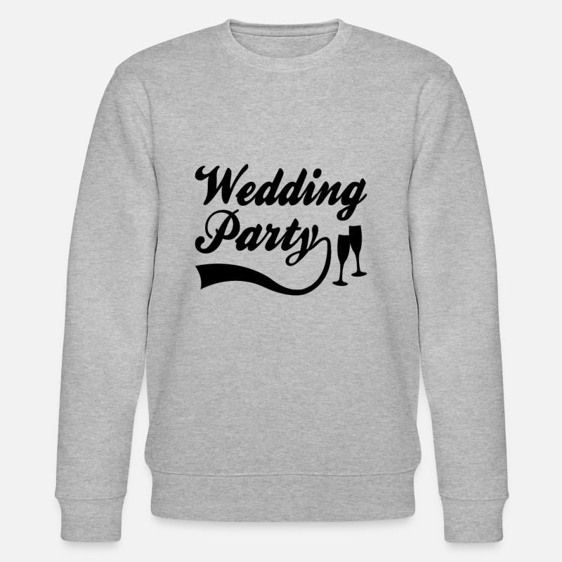 Hochzeitsfeier - Stanley/Stella Unisex Bio-Sweatshirt CHANGER  - Grau meliert