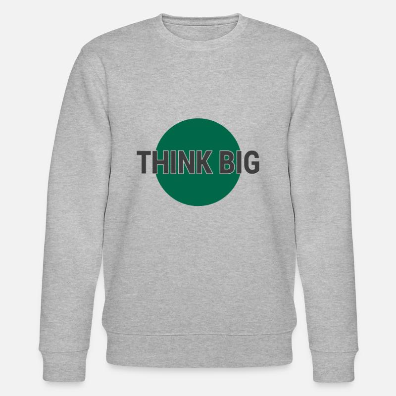 Denke groß think big - Stanley/Stella Unisex Bio-Sweatshirt CHANGER  - Grau meliert
