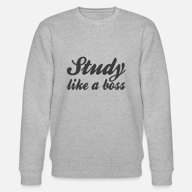 Study Saying - Stanley/Stella CHANGER Unisex Organic Sweatshirt - heather grey