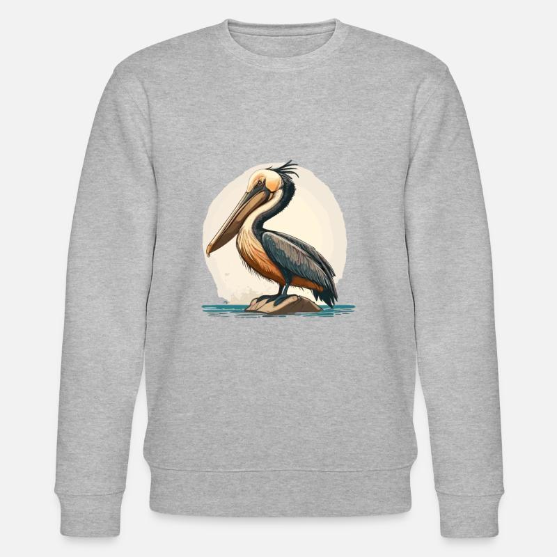 Pélican - Sweat bio CHANGER Stanley/Stella Unisexe - gris chiné