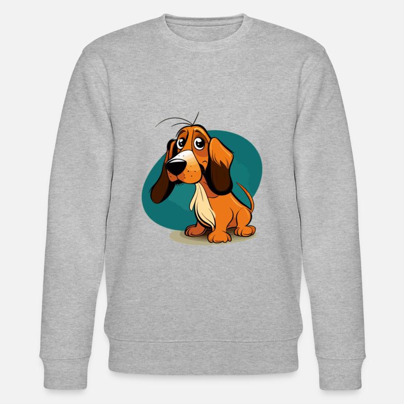 Chien dans le style comique - Sweat bio CHANGER Stanley/Stella Unisexe - gris chiné