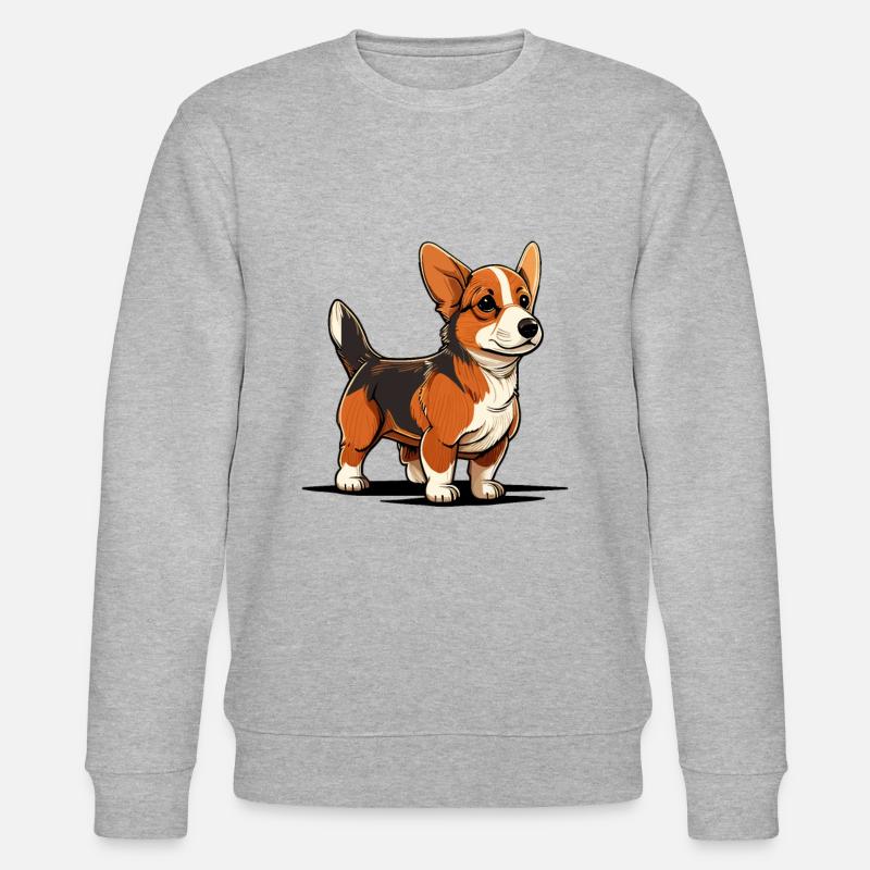 Chien dans le style comique - Sweat bio CHANGER Stanley/Stella Unisexe - gris chiné