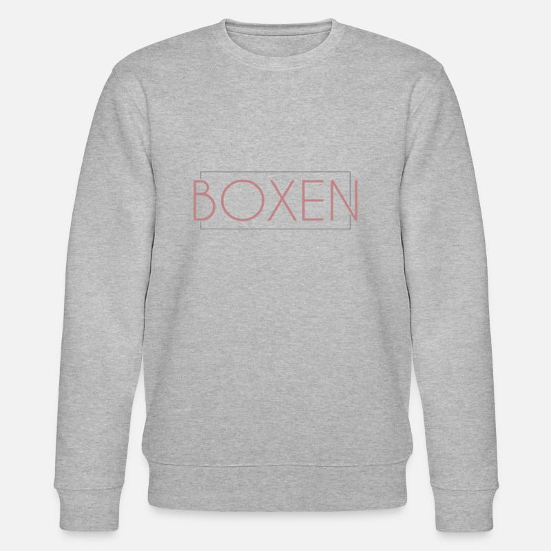 Boxen Schriftzug - Stanley/Stella Unisex Bio-Sweatshirt CHANGER  - Grau meliert