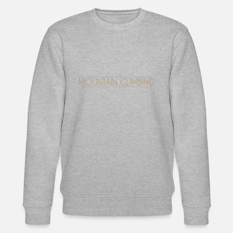 Mountaineering lettering - Stanley/Stella CHANGER Unisex Organic Sweatshirt - heather grey