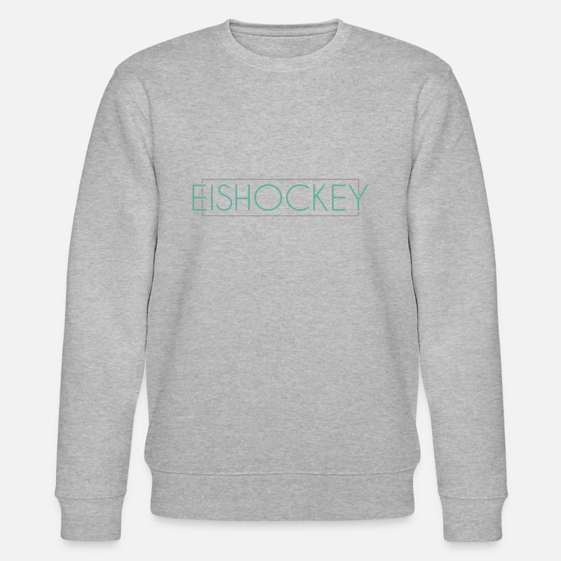 Eishockey Schriftzug - Stanley/Stella Unisex Bio-Sweatshirt CHANGER  - Grau meliert
