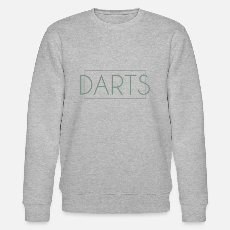 Darts Schriftzug - Stanley/Stella Unisex Bio-Sweatshirt CHANGER  - Grau meliert